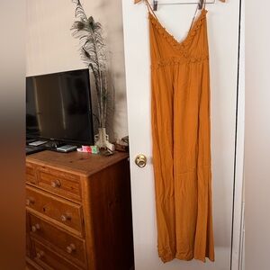 Active USA Mustard Yellow Boho Dress